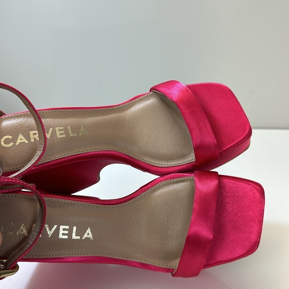 Carvela Wedge Dress Platform Sandals Size 38.5(7.5) - Picture 12 of 15